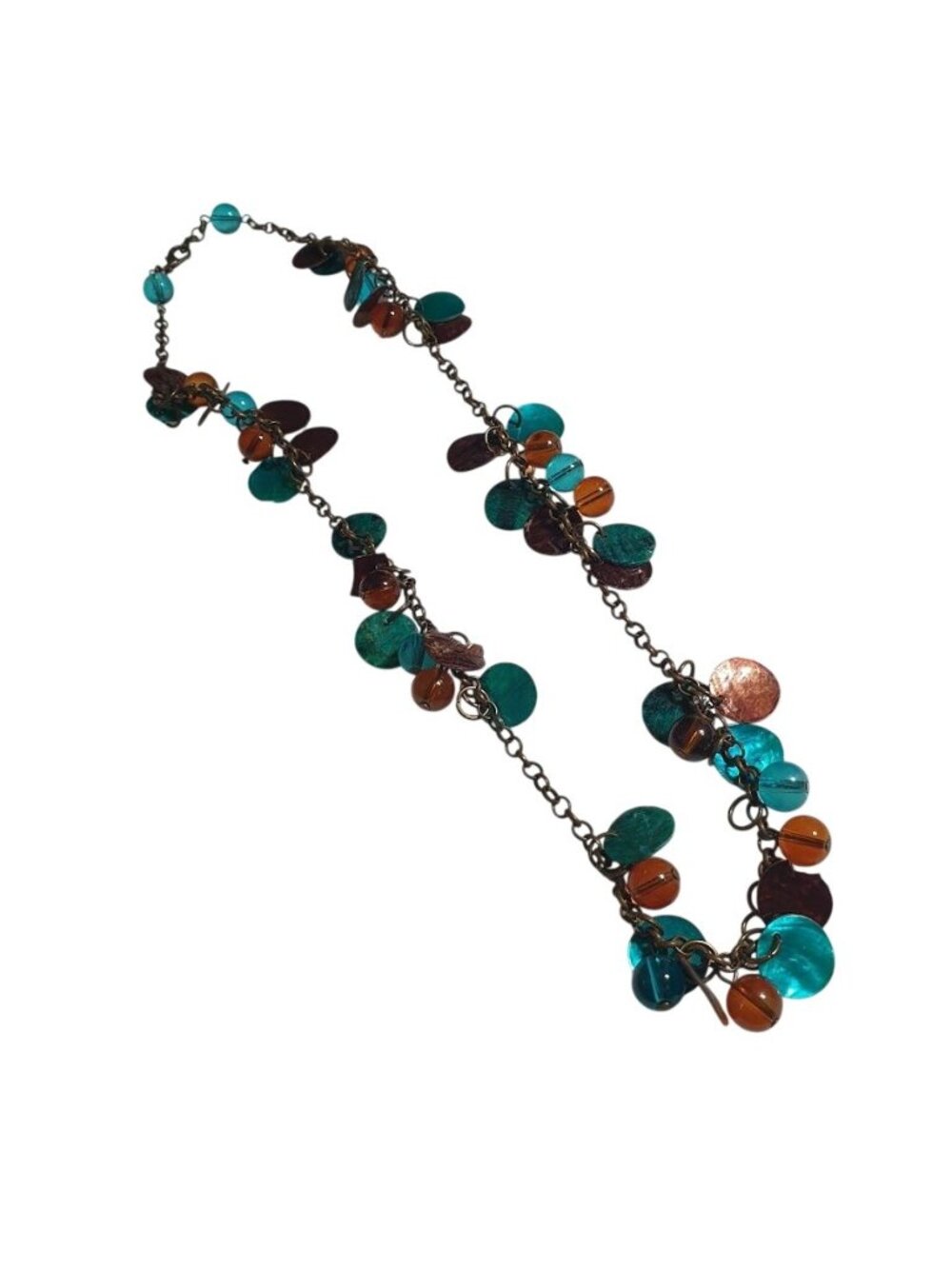 Mother Of Pearl Beaded Necklace Chain Handmade Boho Beach Core Women Gift